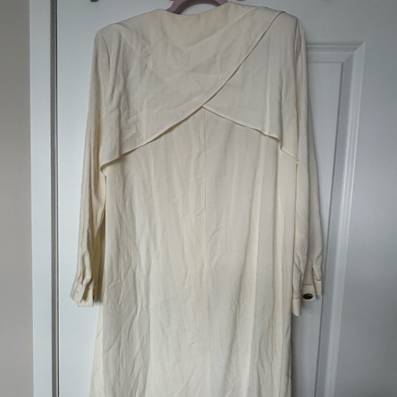 Vintage Lady Katie Cream Midi Dress Size 16 | Needs Cleaning and  Stained - Picture 6 of 13
